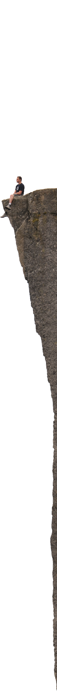 Perched atop Preikestolen